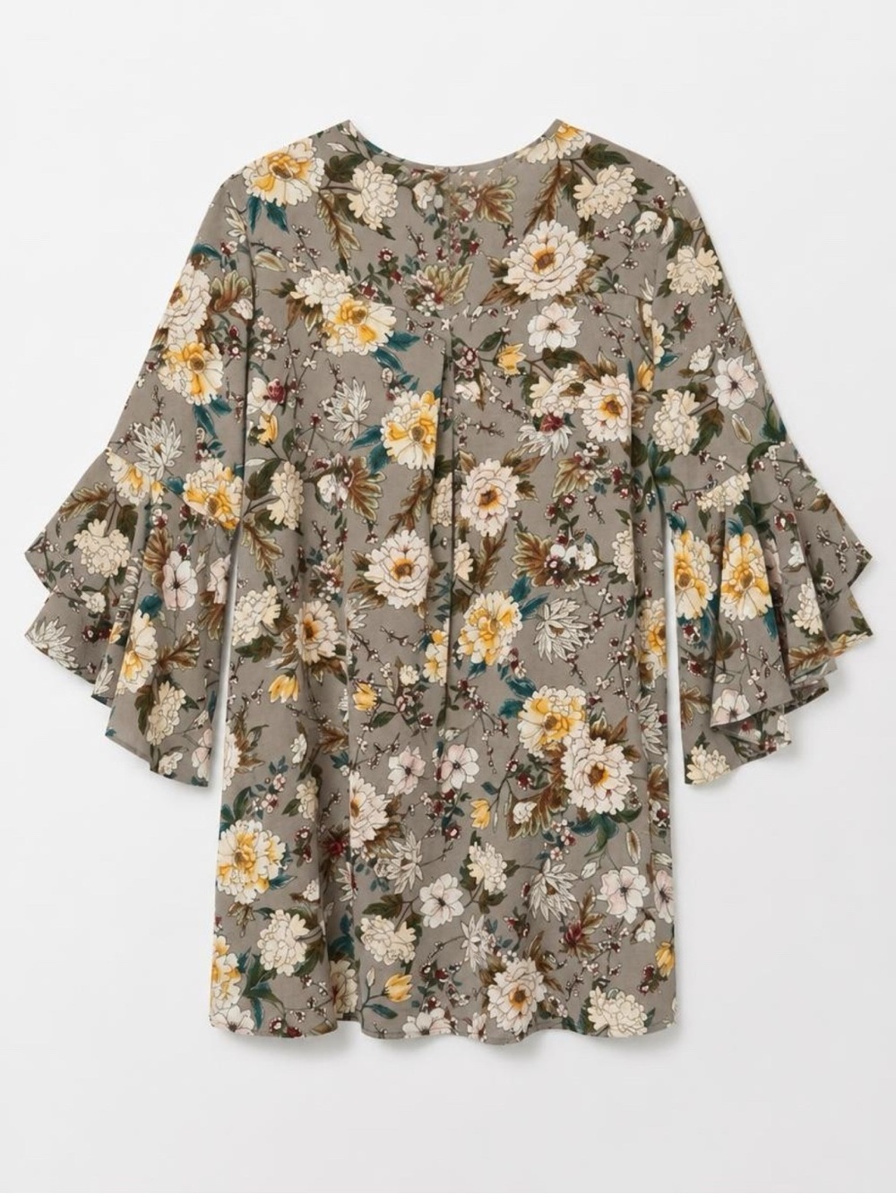 Jodifl Keyhole Dress with Bell Sleeves - Picture 4 of 5